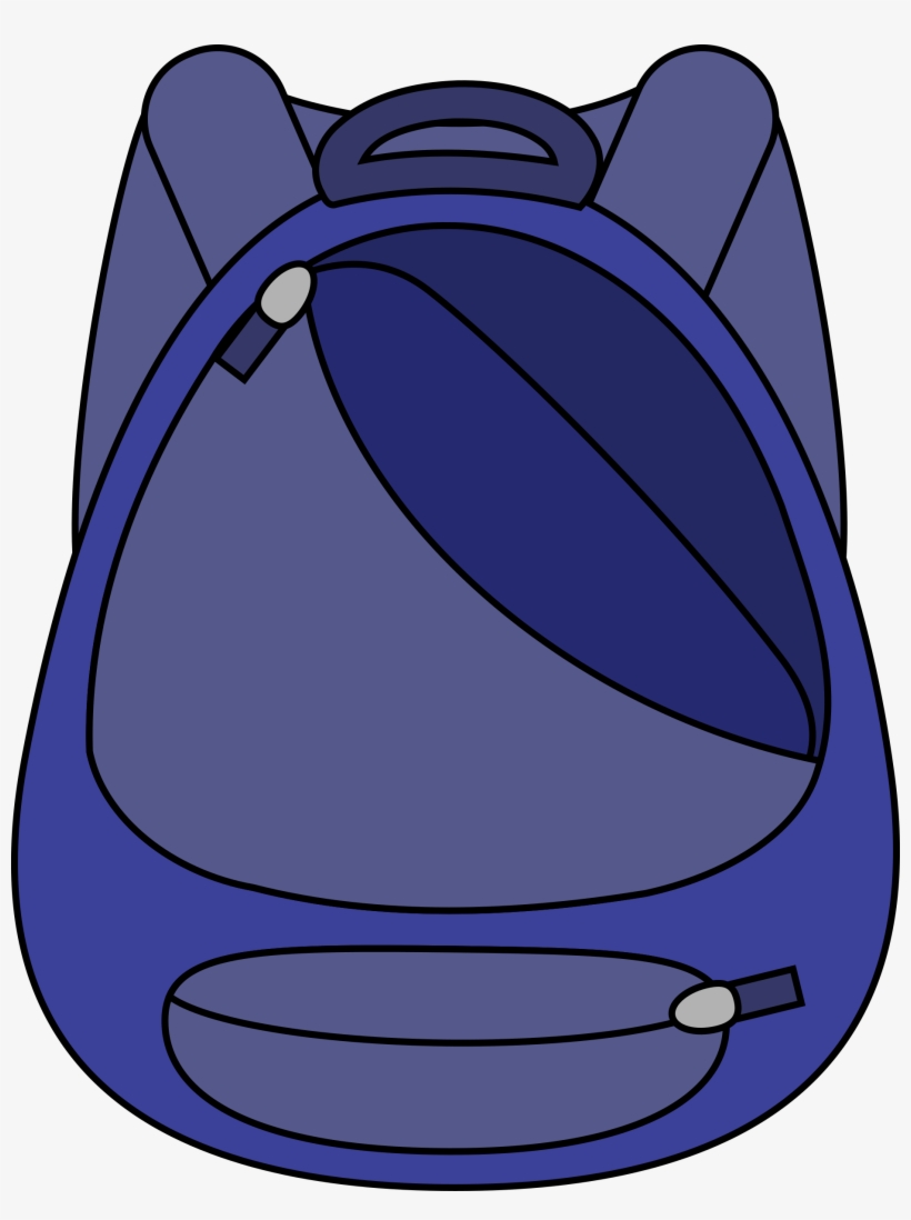 School Clipart Clipart Blue School - School Bag Clip Art, transparent png