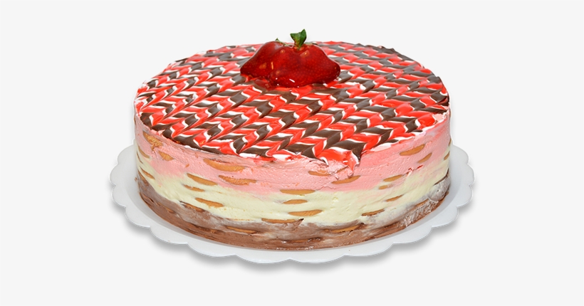 Creme Alemão Nos Sabores Morango, Chocolate E Creme - Birthday Cake, transparent png