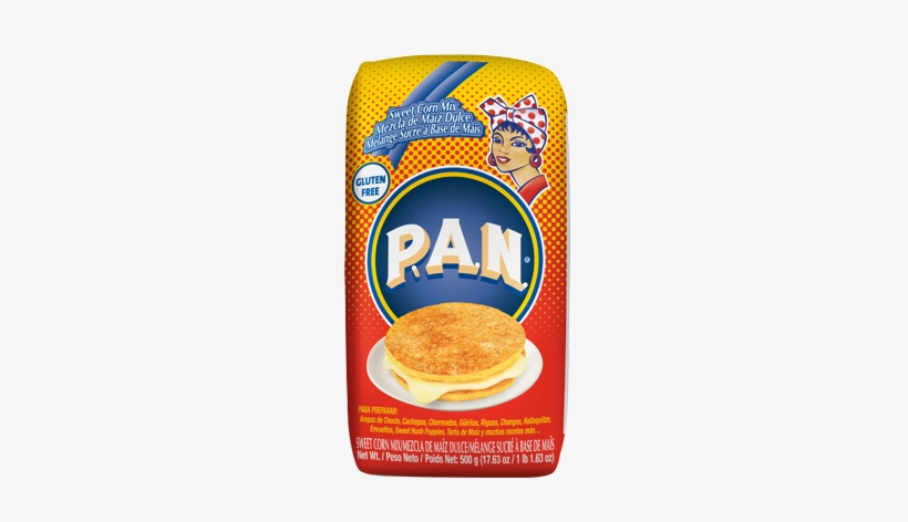 N Sweet Corn Mix Gluten Free - P.a.n Harina Blanca - Pre-cooked White Corn Meal 2lbs, transparent png