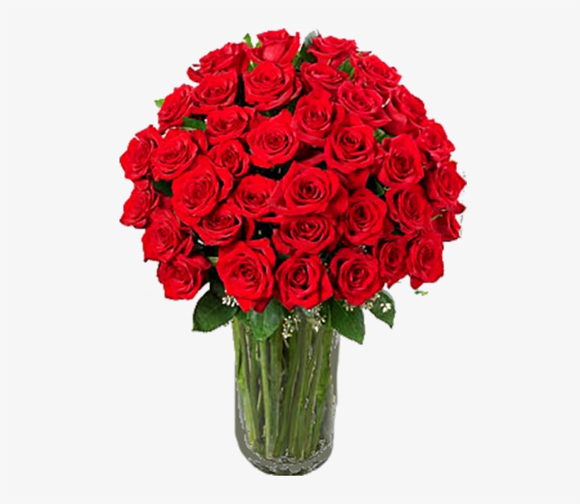 ] - Bouquet Of Red Roses In Vase, transparent png