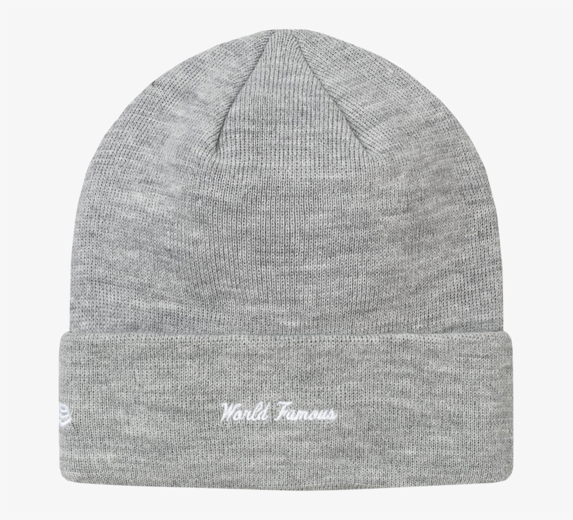 Supreme New Era Box Logo Beanie Heather Grey, transparent png