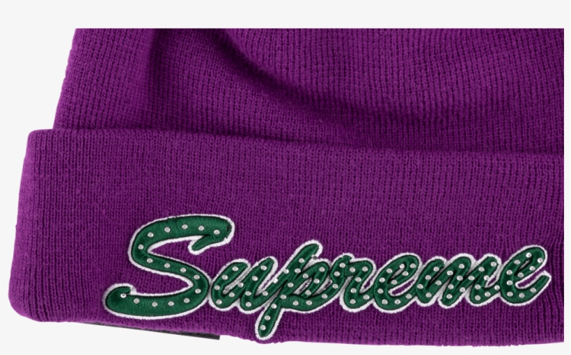 Supreme New Era Script Beanie, transparent png