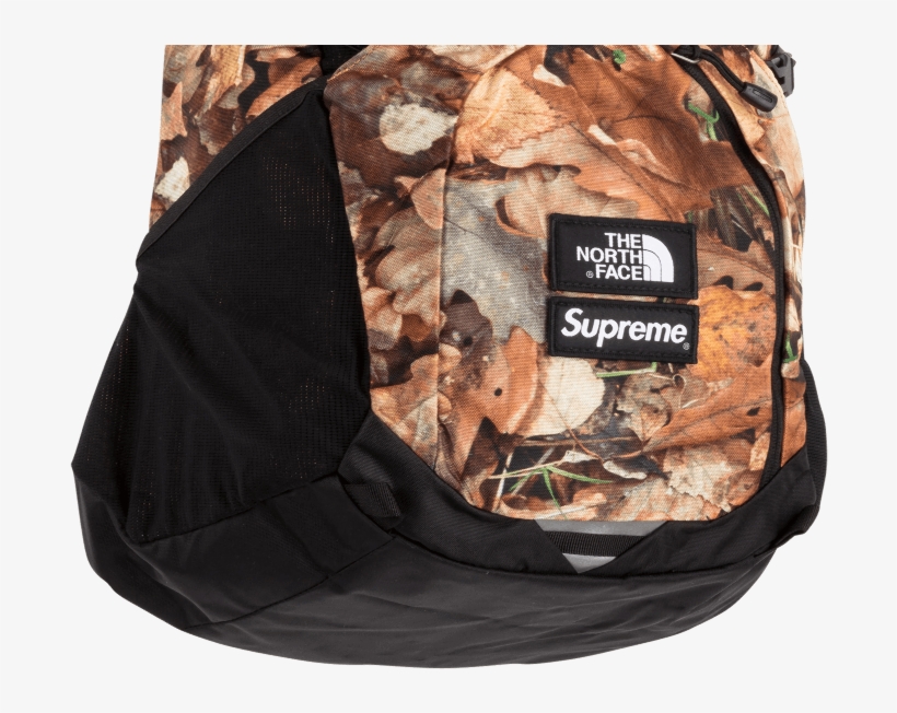 North Face X Supreme 16ss Medium Backpack Hiking Camping, transparent png