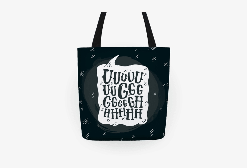 Ugh Speech Bubble Tote - Ugh Speech Bubble Tote Bag: Funny Tote Bag From Lookhuman., transparent png