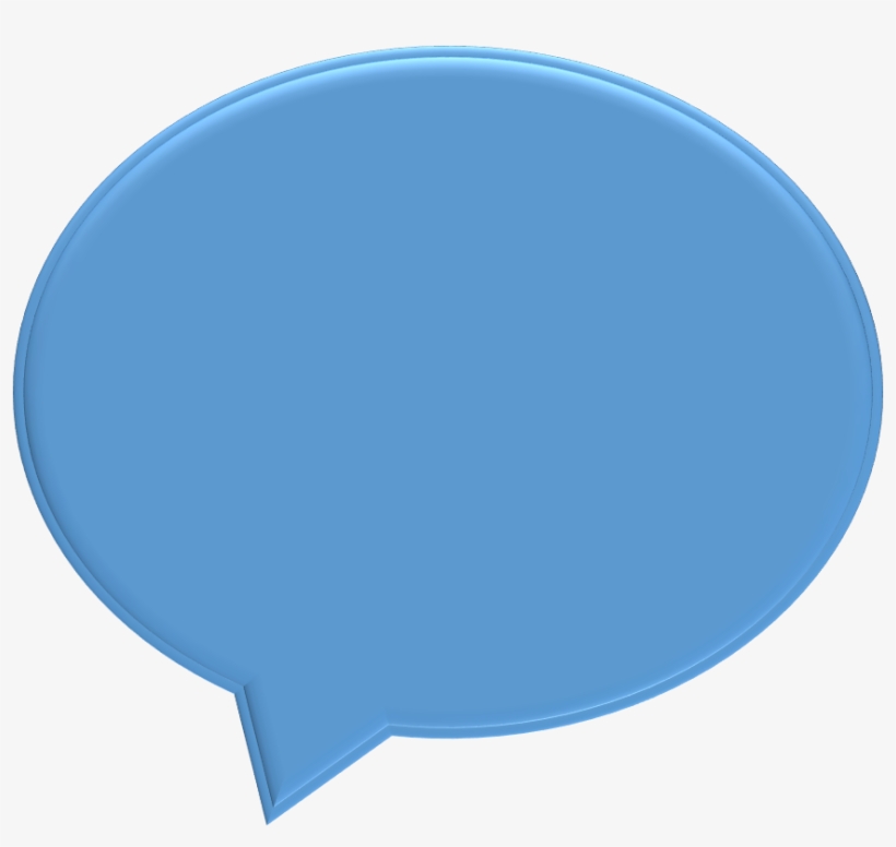 Speech Bubble - Globo Gigante Azul, transparent png