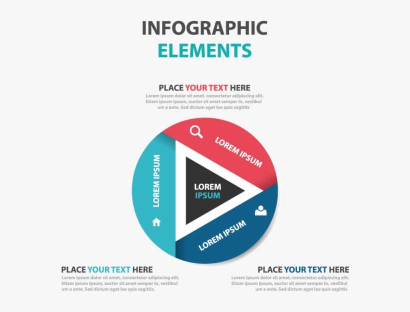 Abstract Colorful Triangle Business Infographics Elements, - Triangle Design Presentation, transparent png