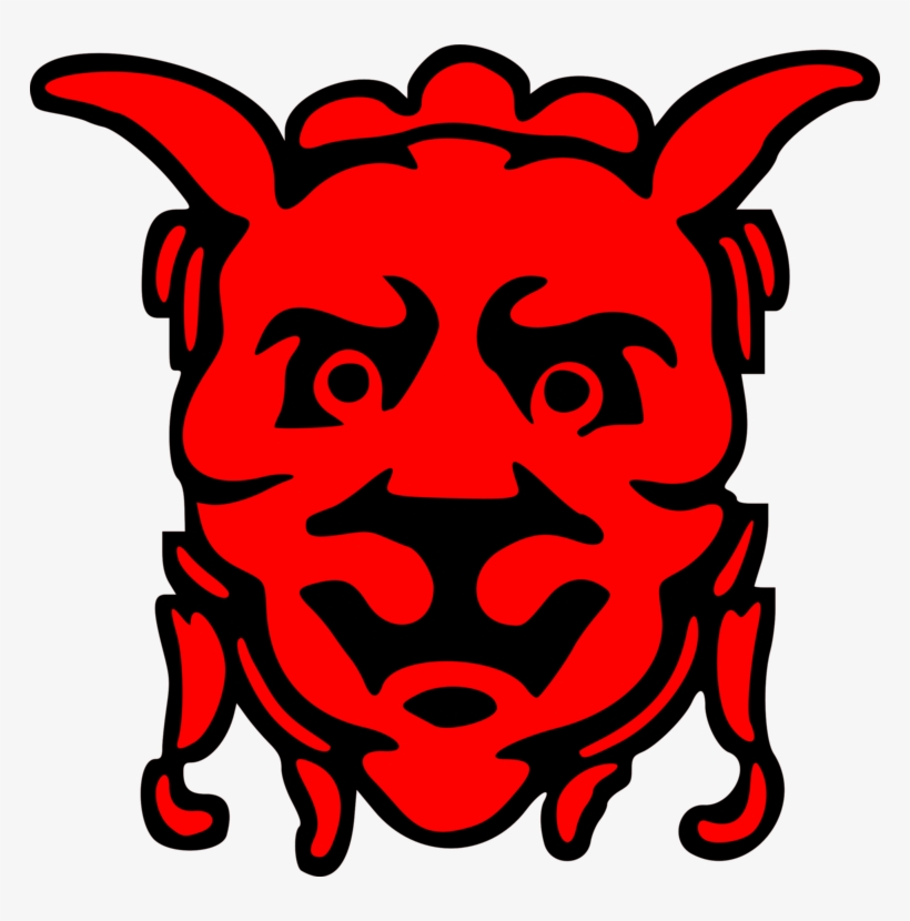 Devil Demon Face Satan - Clip Art, transparent png