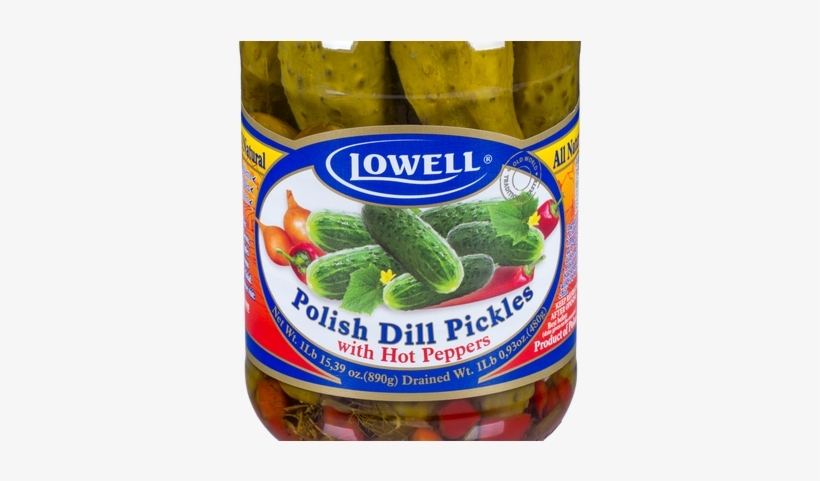 Lowell Polish Dill Pickles With Hot Peppers - Lowell Sauerkraut 31.7 Oz Each | Retro Candy Club, transparent png
