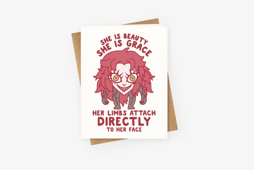 She Is Beauty She Is Grace Psycho Jenny Greeting Card - Psycho Jenny Meme, transparent png