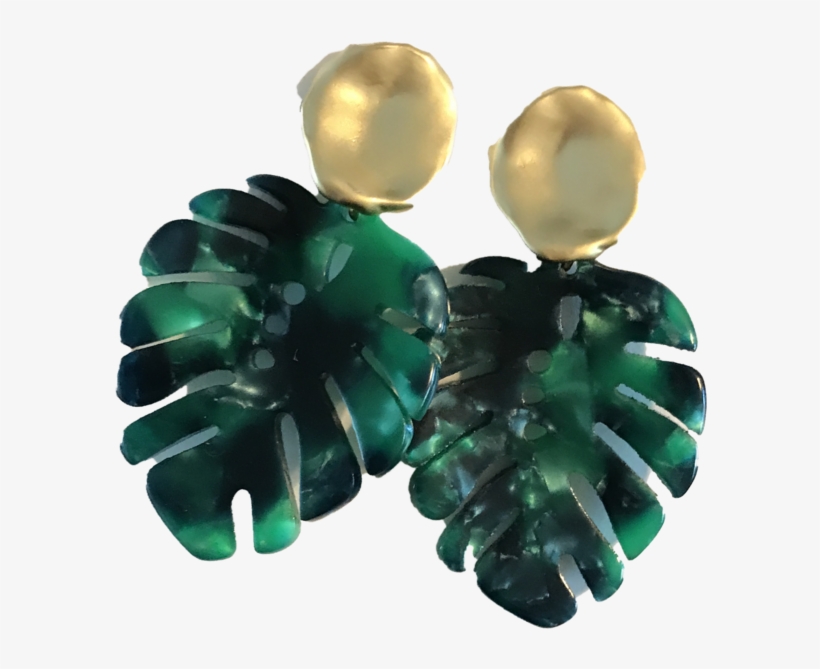 Palm Leaf Averi Earring, transparent png