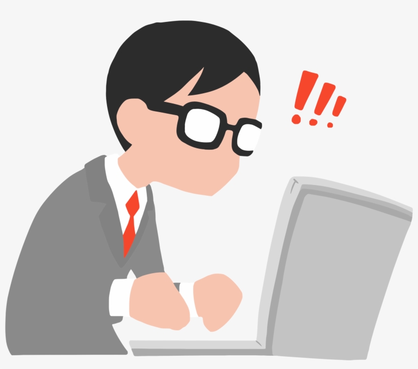 ¿qué Hacer Cuando Tu Computadora Se Congela - Man With Laptop Cartoon, transparent png