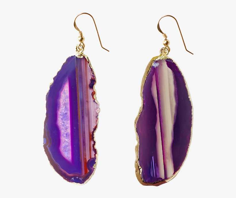 Agate Earrings - Agate, transparent png