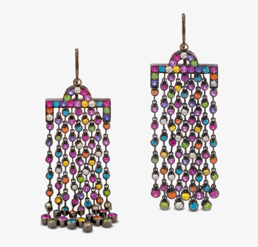 Chromadelic-earrings - Earring, transparent png