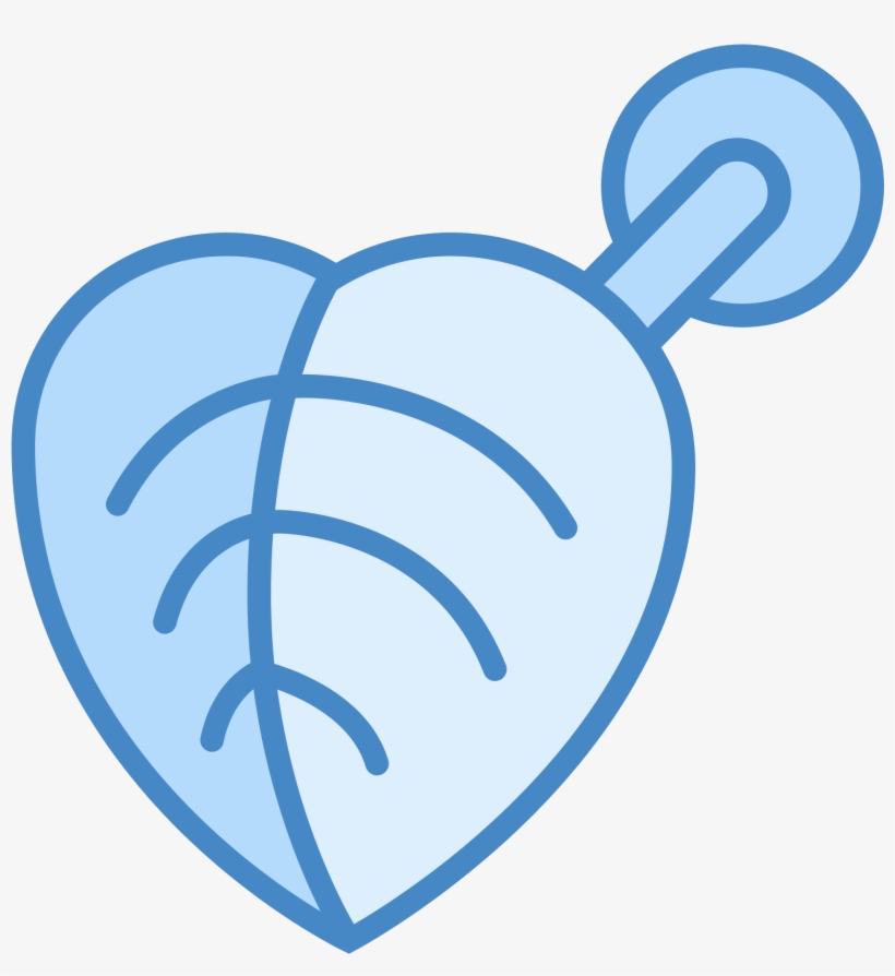 This Is A Picture Of An Earring That Is Heart Shaped - Icon, transparent png