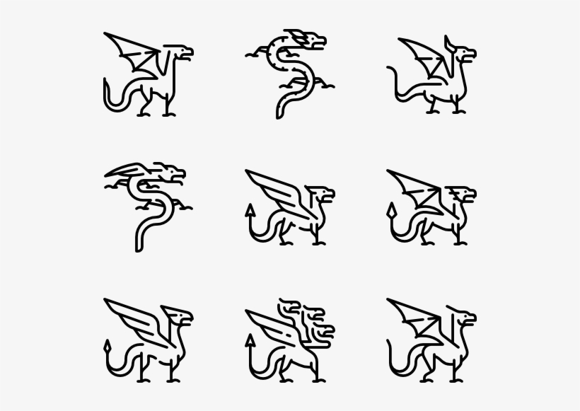 Dragons 30 Icons - Icon, transparent png