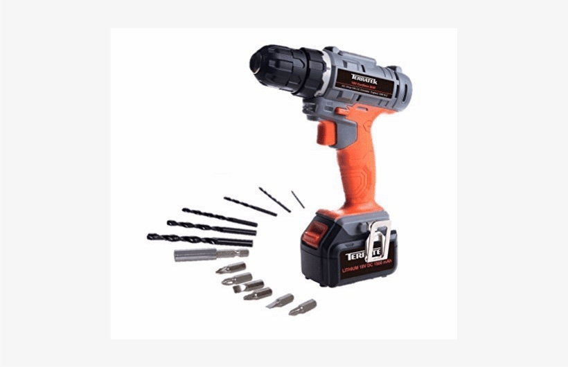 Terratek Fast Charge Cordless Combi Drill Terratek 18v Liion