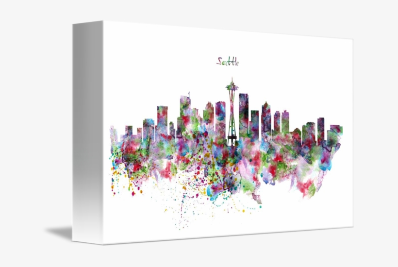 "seattle Skyline Silhouette" By Marian Voicu, Bucharest - Seattle, transparent png