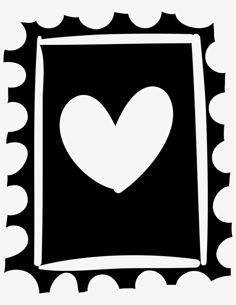 Download Stamp With Heart Drawing Valentines Stamp Svg 796x980 Png Download Pngkit