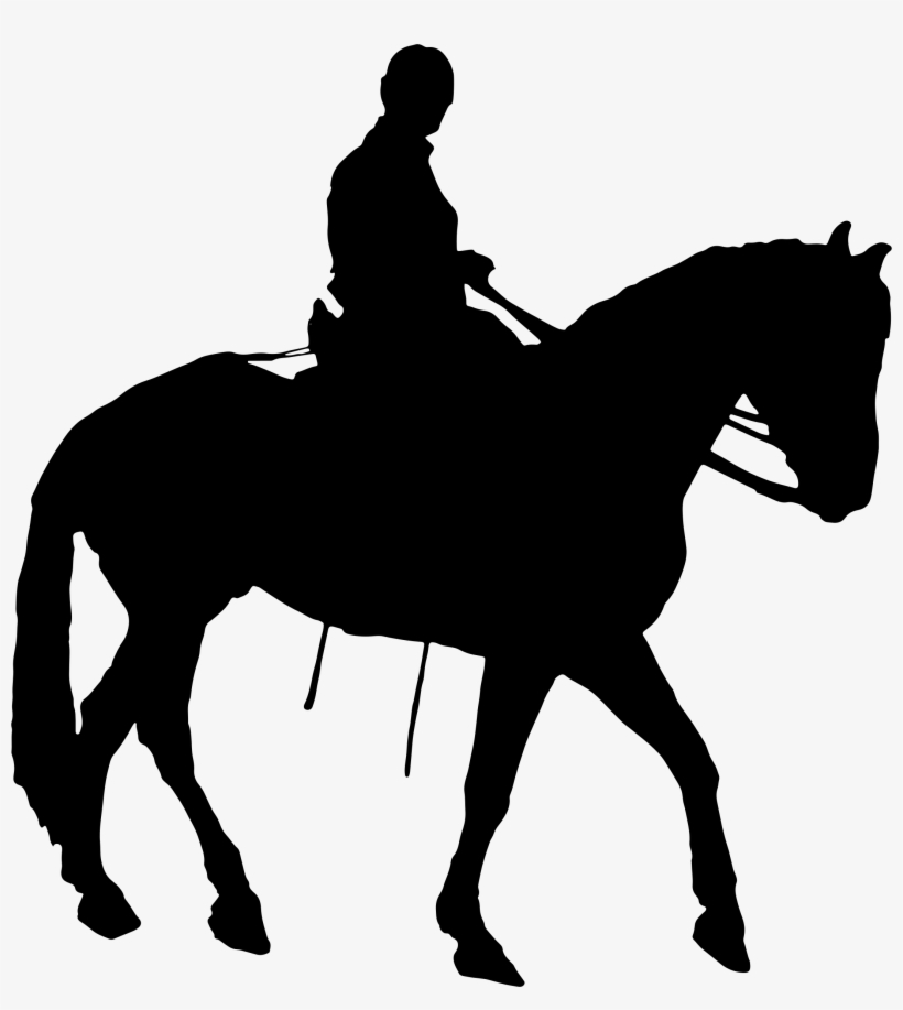 This Free Icons Png Design Of Man Riding Horse Silhouette, transparent png