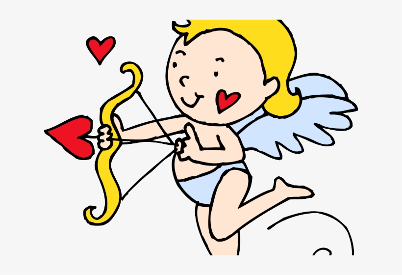 Heart Drawing Free On - Cupid Clipart, transparent png