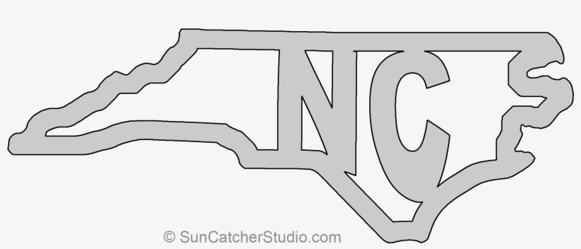 North Carolina Map Shape Text, Outline Scalable Vector - Scalable Vector Graphics, transparent png