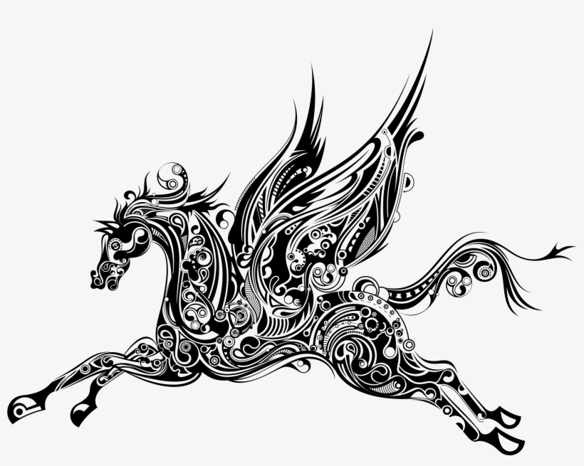 Big Image - Silhouette Horse, transparent png