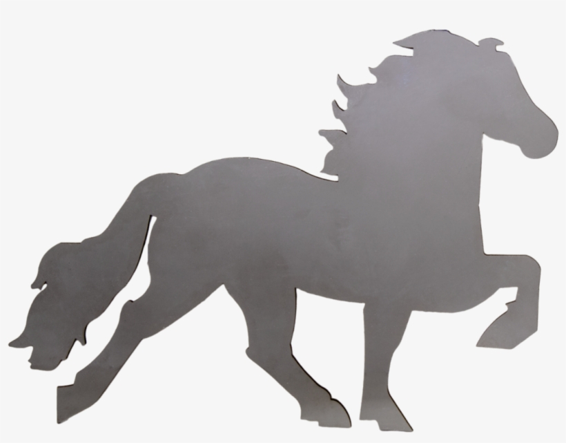 Icelandic Horse Badge - Icelandic Horse Silhouette, transparent png