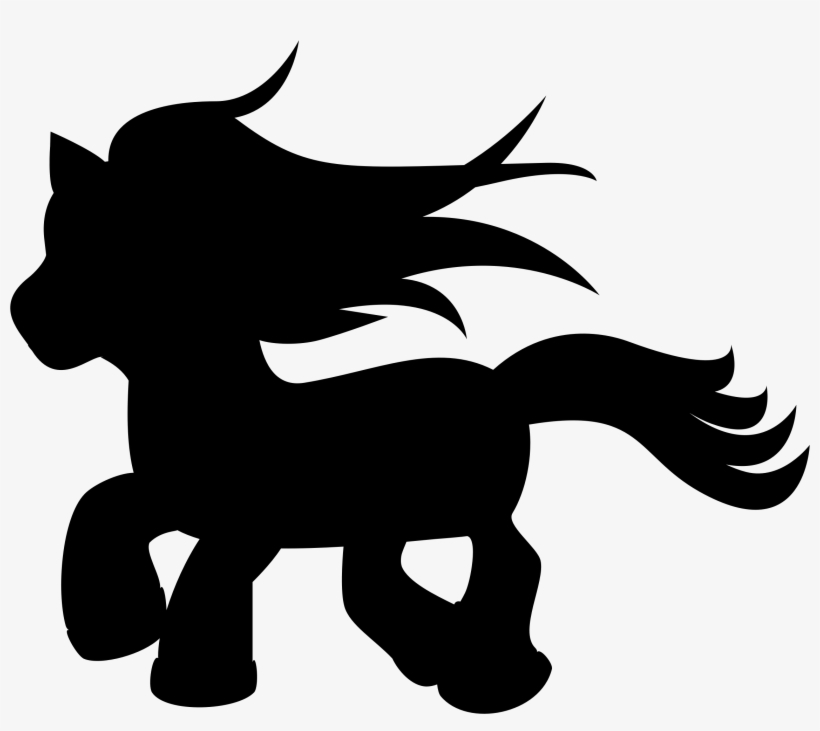 My Little Pony Horse Silhouette Drawing - Пони Силуэт, transparent png