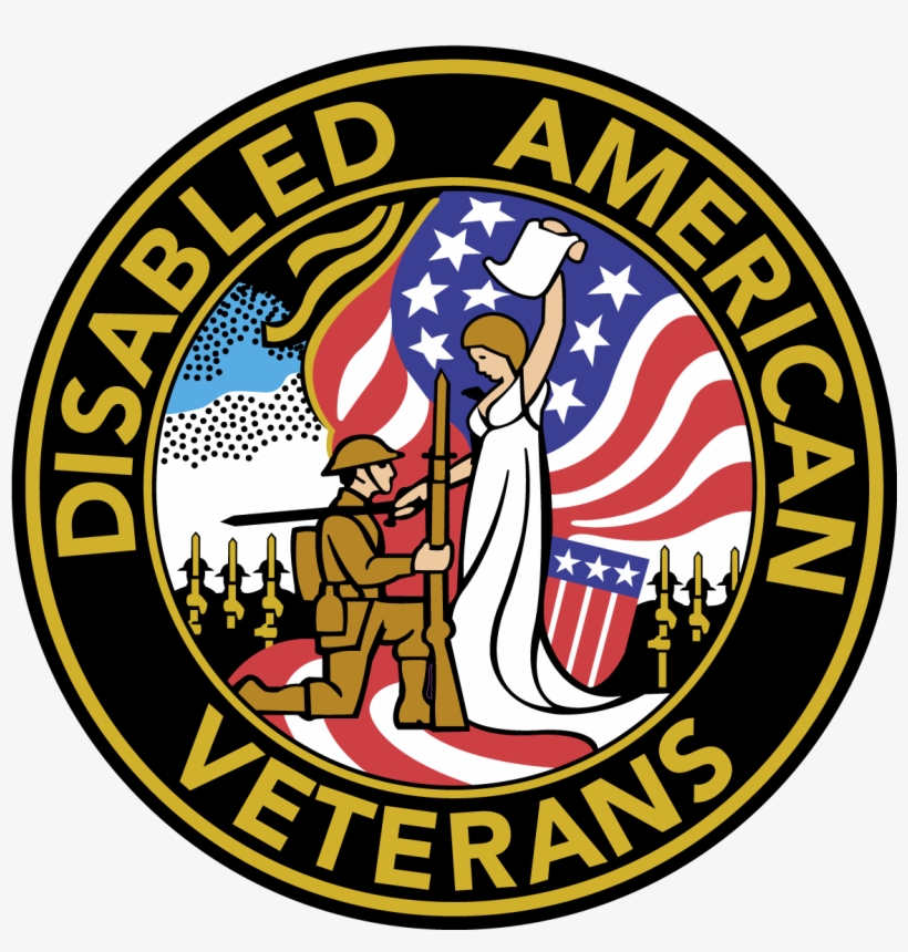 United States Dav Disabled American Veterans Logo Vector - Disabled American Veterans Embroidery Design, transparent png