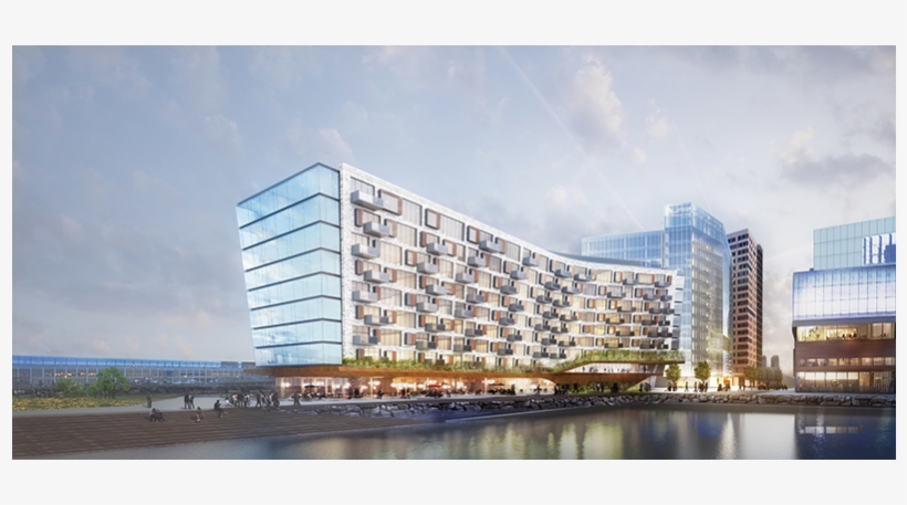 Rendering White Brick 800x600 - Waterfront Luxury Development, transparent png
