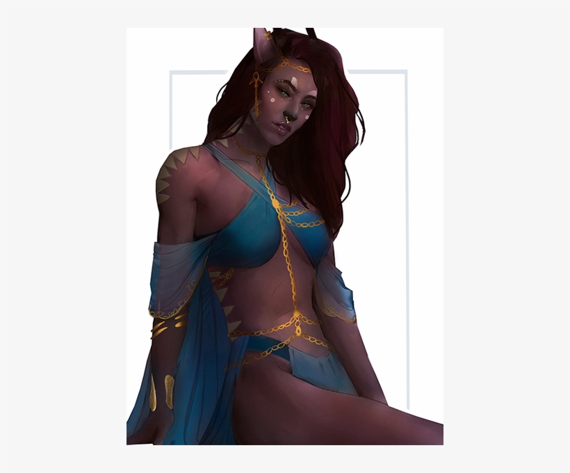 Nsfw, Sfw Half Body Painting - - Fictional Character, transparent png