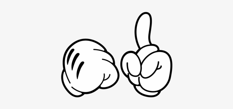 Manos De Mickey Mouse Para Imprimir - Mickey Mouse Hand 1, transparent png