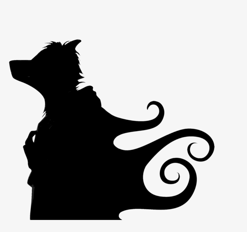 Falling Cat Clipart - Anthro Silhouette Png, transparent png