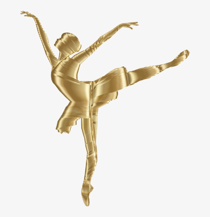 Medium Image - Gold Woman Silhouette Png, transparent png