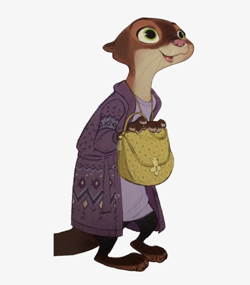 Image Mrs Otterton Transparentpng Zootopia Wiki - Zootopia Characters Mrs Otterton, transparent png