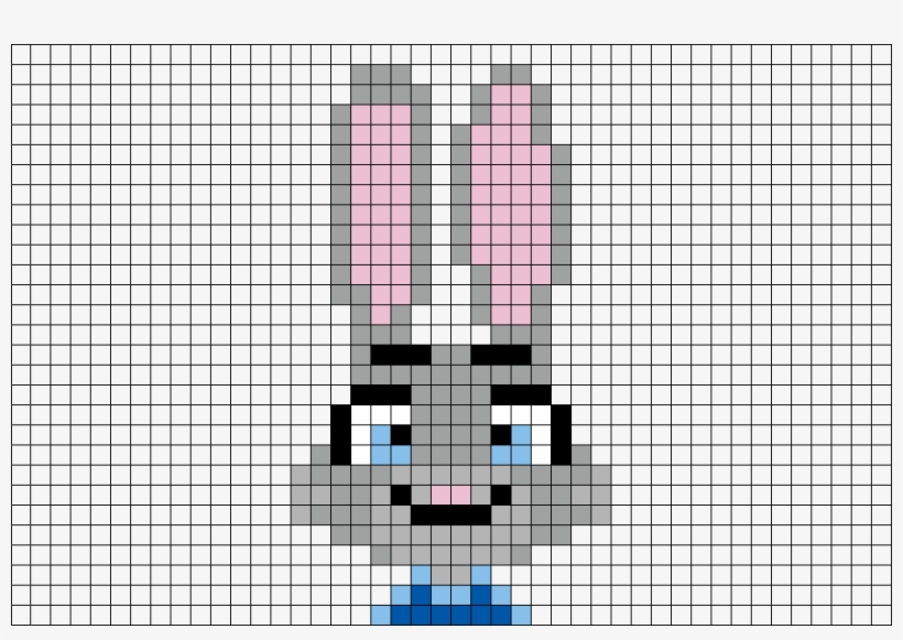 Pixel Art Zootopia Judy, transparent png