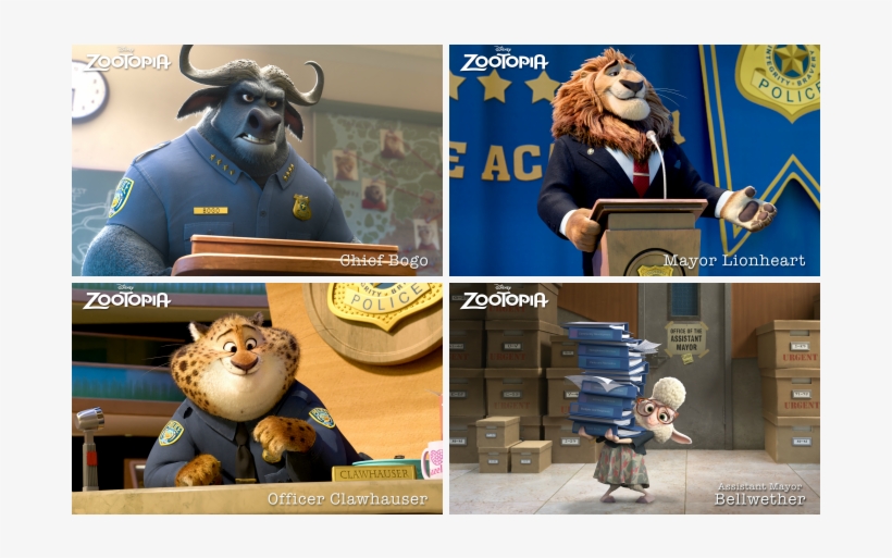 Disney Zootopia Magnets Judy Hopps Nick Wilde Chief, transparent png