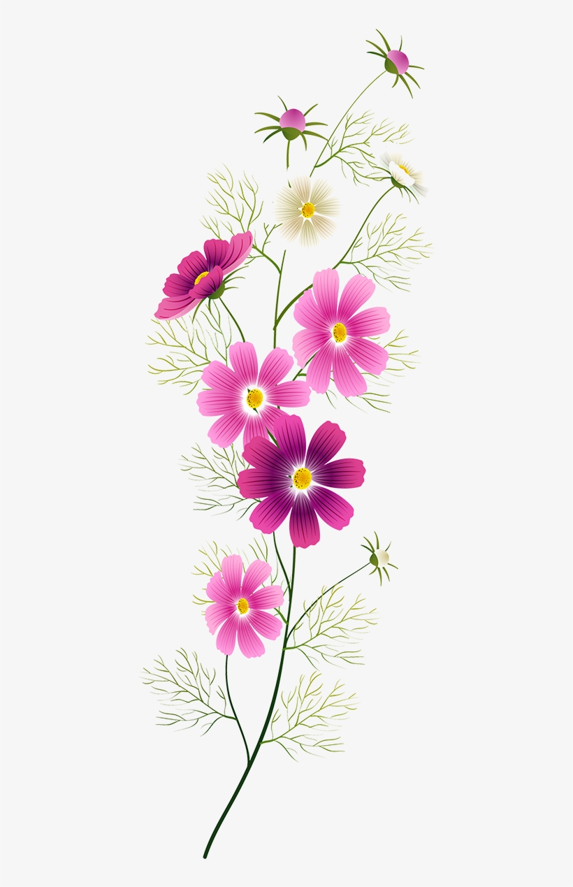 Tubes Fleurs Thread Painting, Painting Flowers, One - Paint Flowers Tubes, transparent png