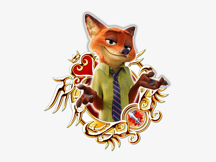 Zootopia A Small-time, Con Artist Fox With A Big Mouth - Kingdom Hearts, transparent png