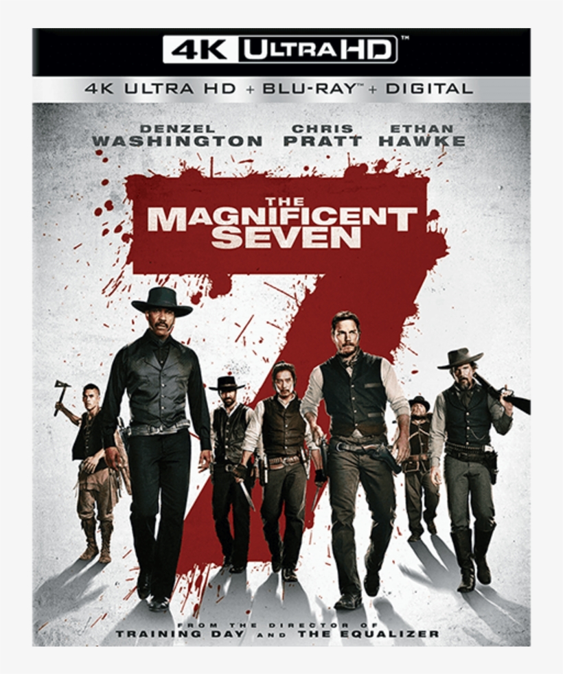 Magnificent Seven 2016 Blu Ray, transparent png