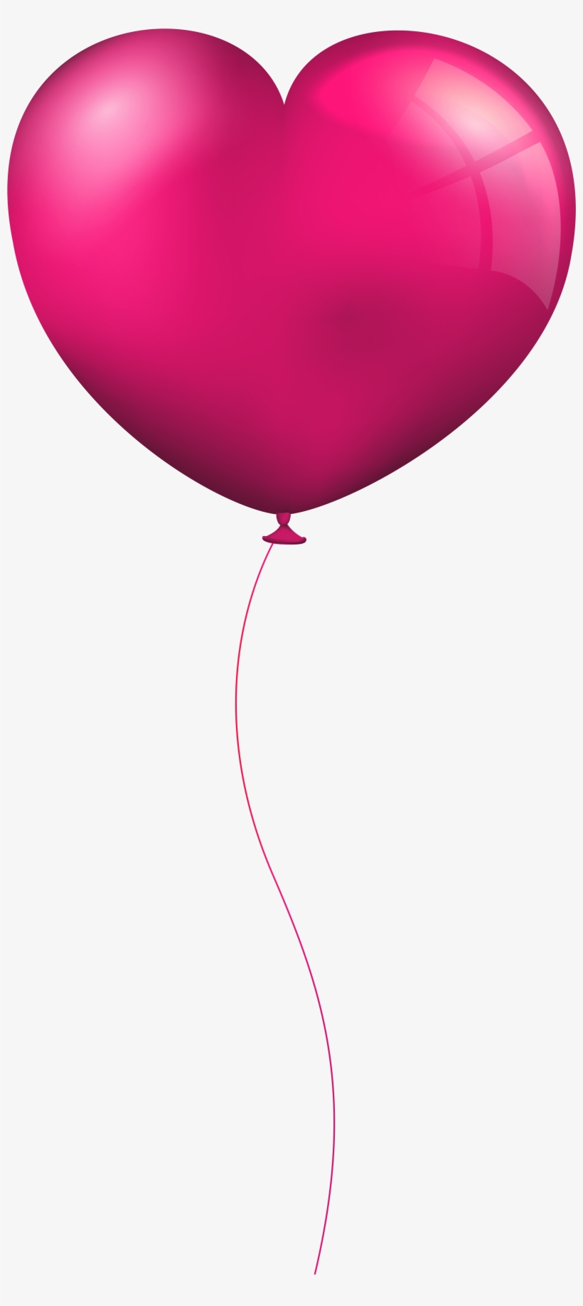 Pink Heart Balloon Clip Art Image - Clip Art, transparent png