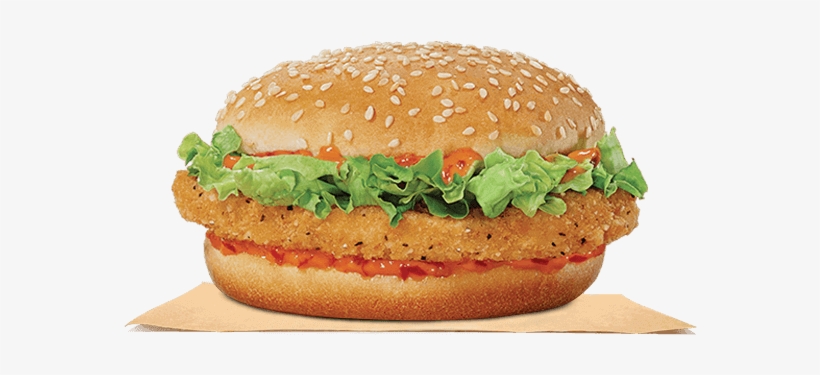Spicy Chicken Jr - Hamburger, transparent png