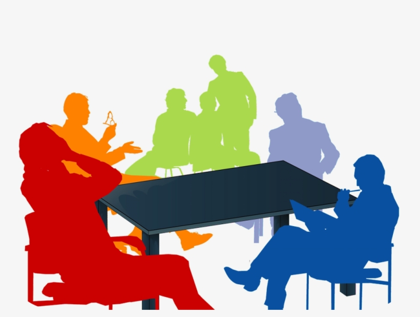 Table, Business, People, Meeting, Silhouettes - Root Cause Analysis Clipart, transparent png