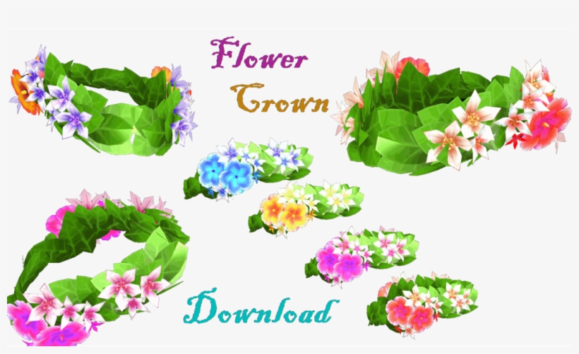 Mmd] Flower Crown By Lorenemmd On Deviantart Clip Art - Mmd Tda Flower Crown, transparent png
