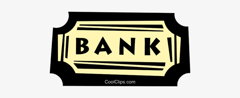 Bank Sign - Bank Sign Png, transparent png