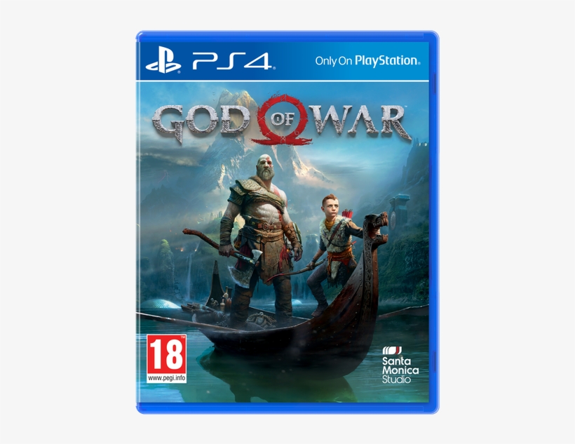 God Of War 4 Box Art Png Svg Library Stock - God Of War Ps4 Box Art, transparent png