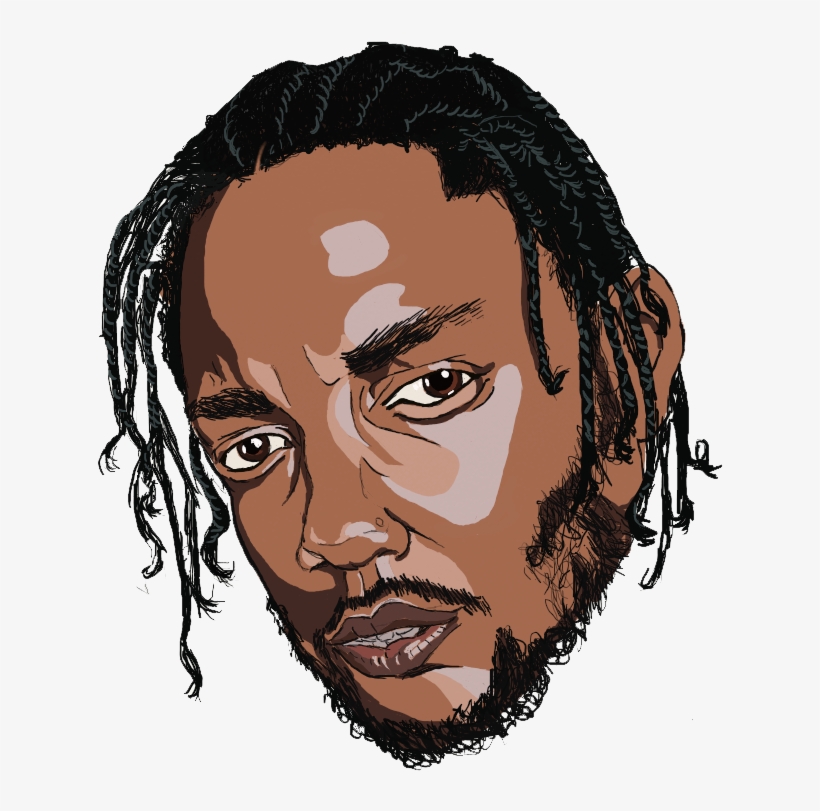 Kendrick Lamar Stylised Portrait - Drawing, transparent png