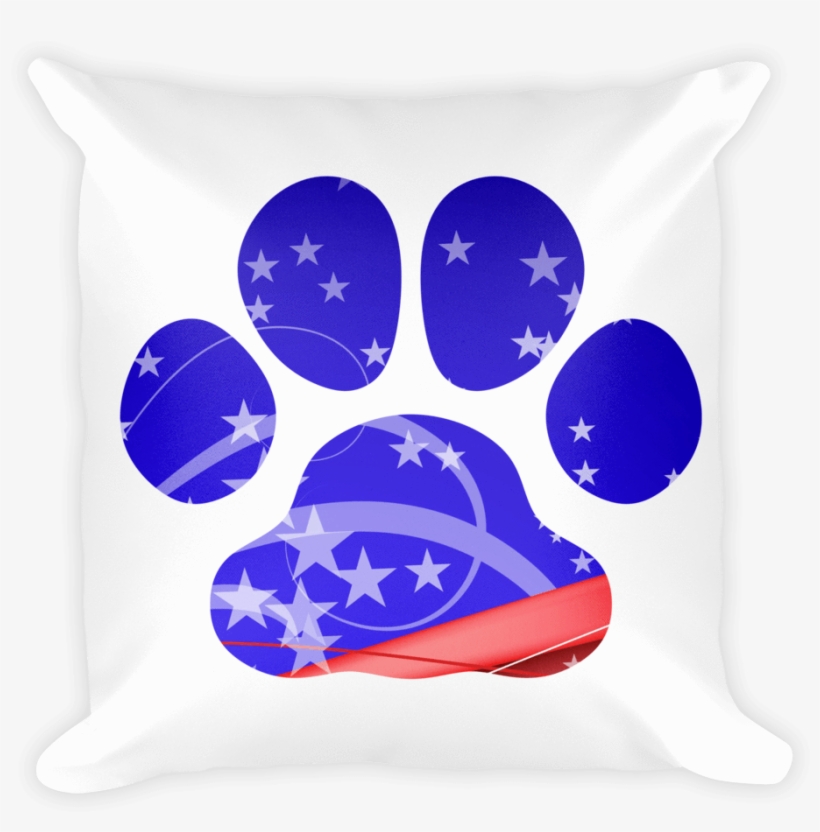 Paw Patriotic Shape Decorative Pillow - Paw, transparent png
