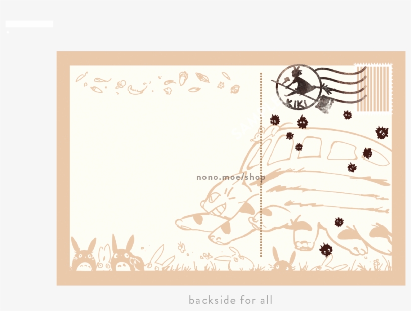 Ghibli Postcards - Illustration, transparent png