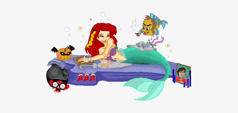 Countdown To Halloween - Little Mermaid Halloween Png, transparent png